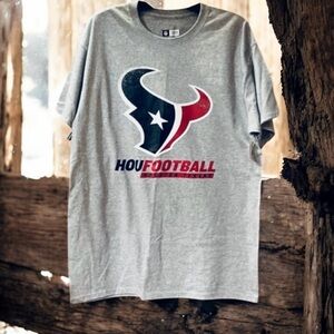NWT NFL Team Apparel Men’s Houston Texans Distressed Print Tee Shirt